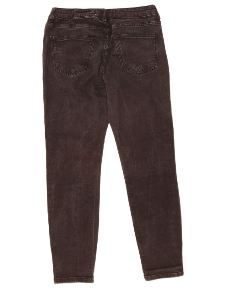Zara Dame Slim Jeans EU 40 Medium W30 L25 Sort