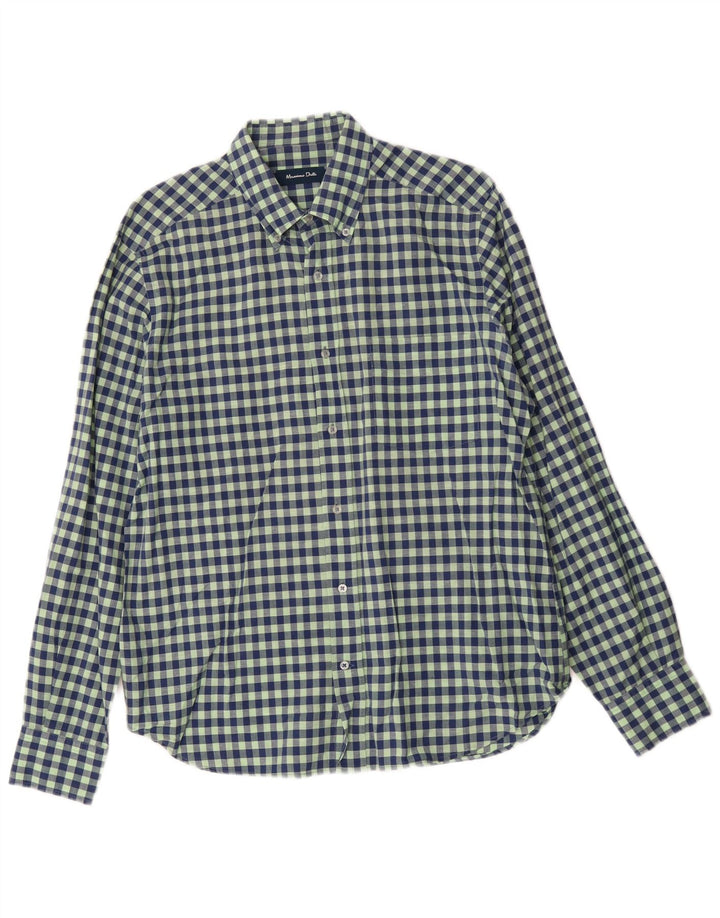 Massimo Dutti Herreskjorte Stor Grøn Gingham