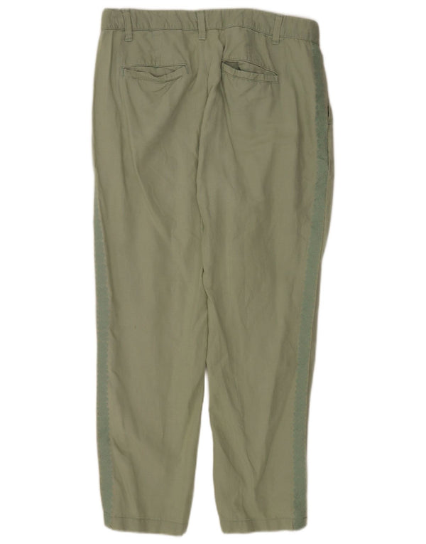 Gap Womens Girlfriend Almindelige Chinobukser EU 44 XL W34 L27 Grøn hør