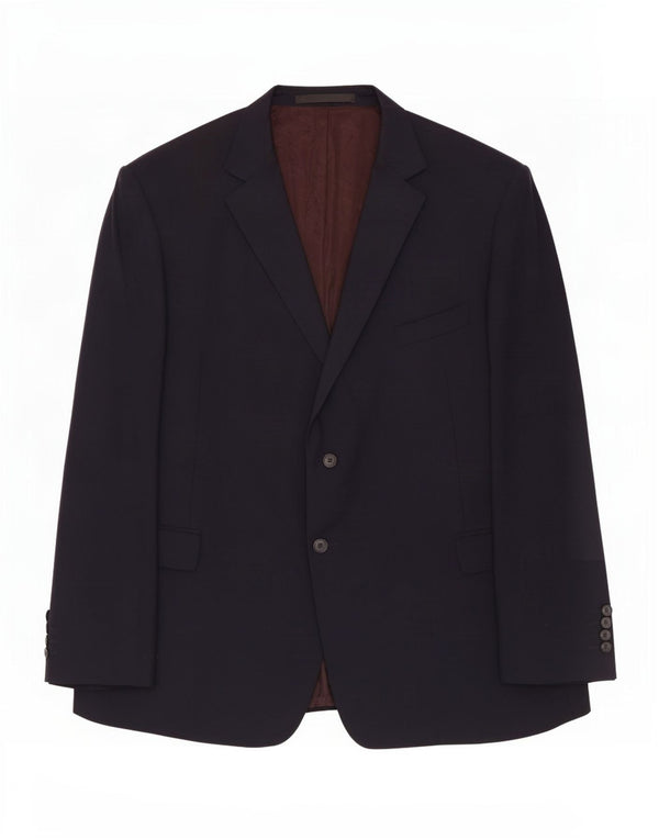 Marks & Spencer Herre 2-knaps blazerjakke UK 52 3XL Marineblå Uld