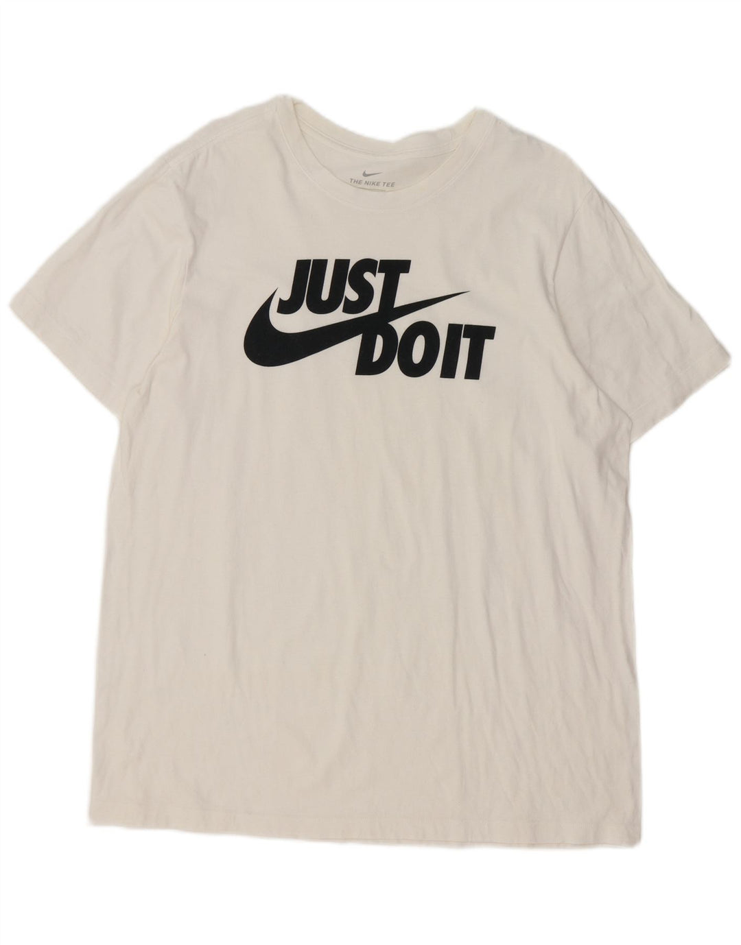Nike grafisk T-shirt top til mænd, stor hvid bomuld