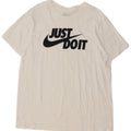 Nike grafisk T-shirt top til mænd, stor hvid bomuld