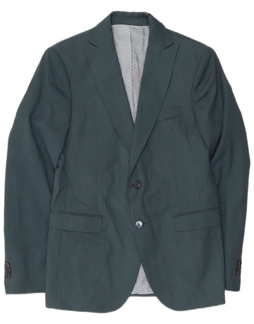 Zara Herre 2-knaps blazerjakke UK 36 Small Green