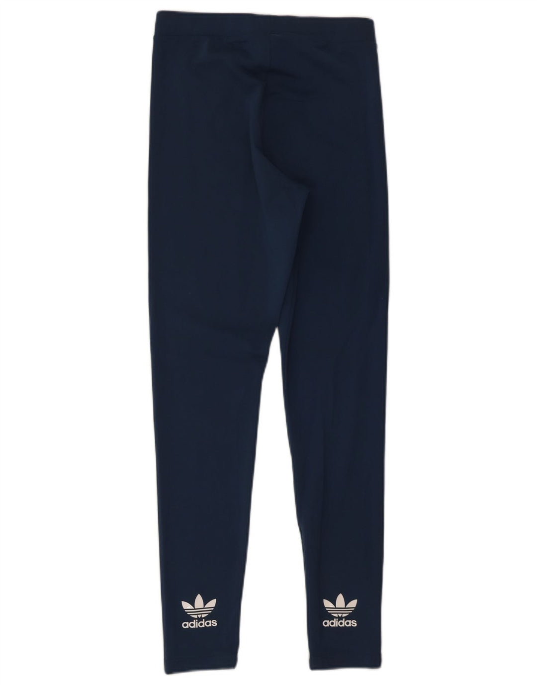 Adidas Dame Grafiske Leggings UK 10 Small Navy Blue Polyester