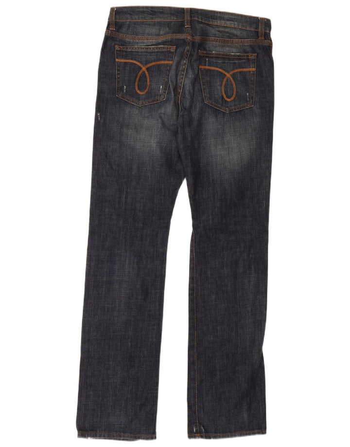 Calvin Klein Straight Jeans til mænd W33 L34 Marineblå bomuld