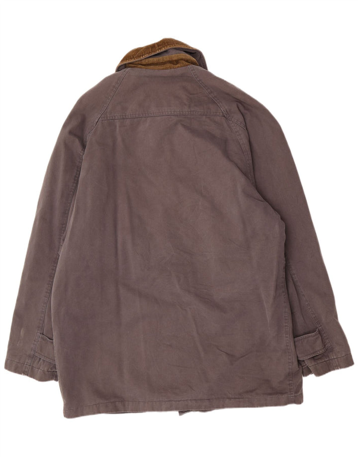 Sergio Tacchini Herre Windbreaker Coat EU 50 Large Grå Bomuld