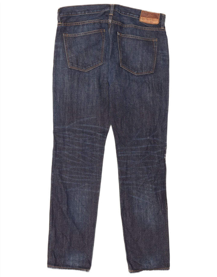 J. Crew Slim Jeans til mænd W33 L32 Marineblå bomuld