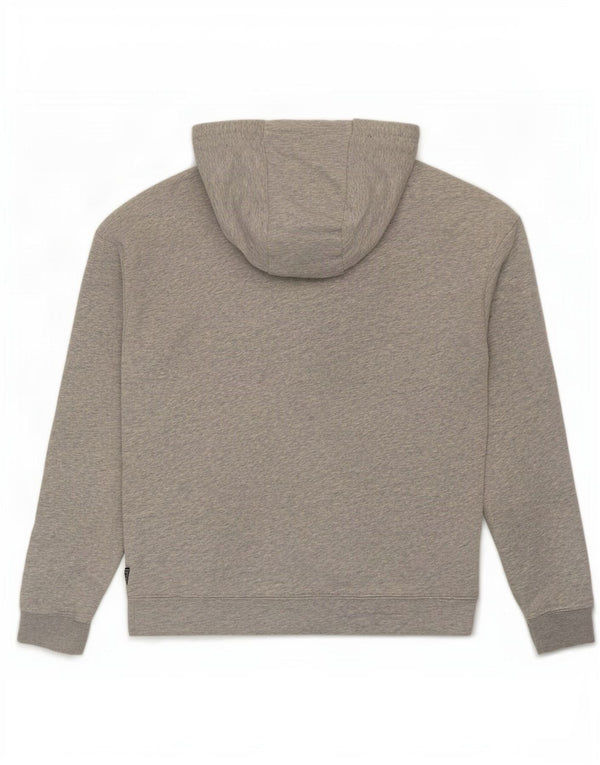 Guess Mens Graphic Hoodie Jumper Medium Grey Cotton
