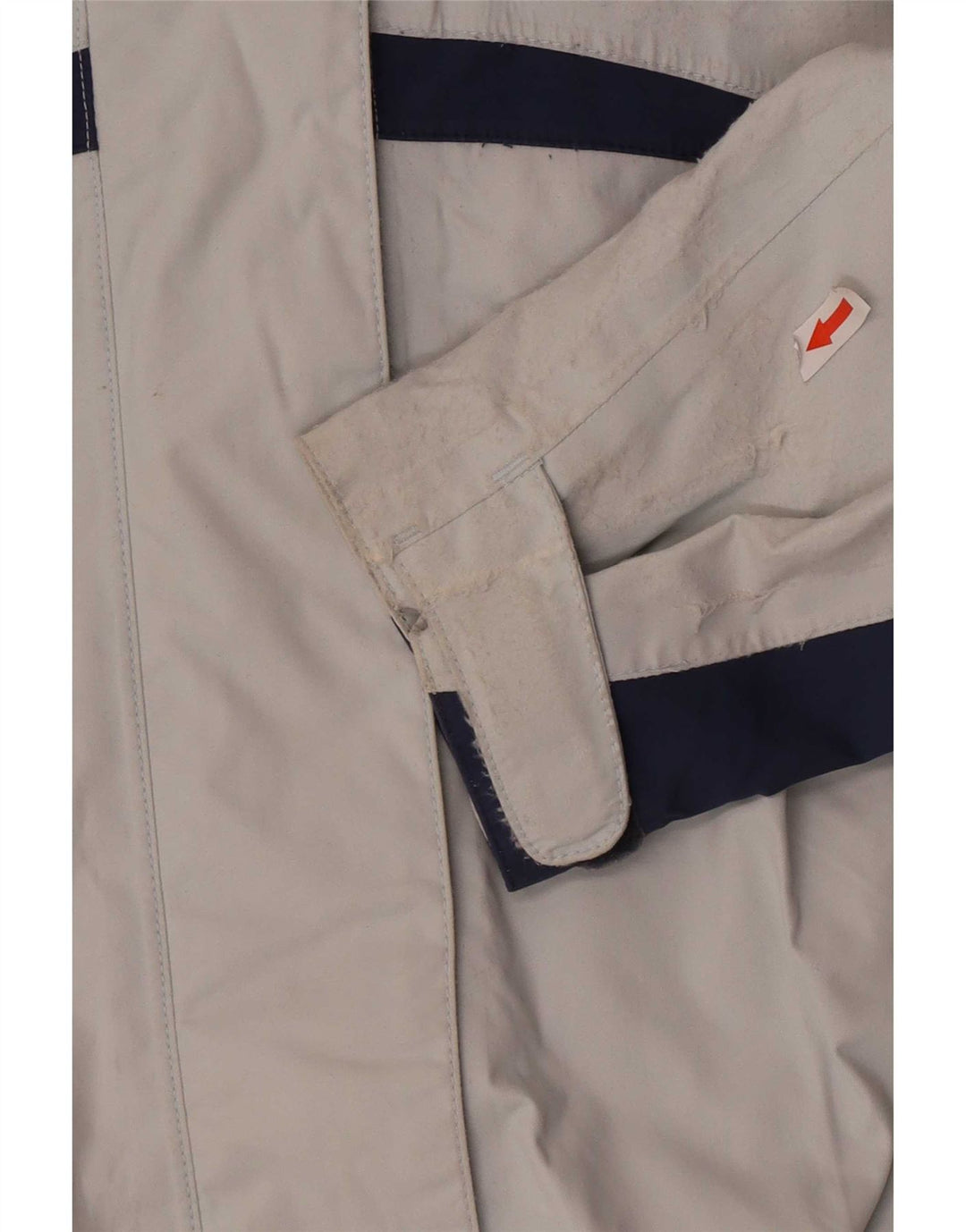 Jack Wolfskin Dame Regnjakke med hætte UK 14 Medium Blue Colourblock