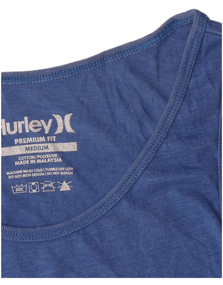 Hurley Herre Premium Fit Grafisk Vest Top Medium Blue Bomuld