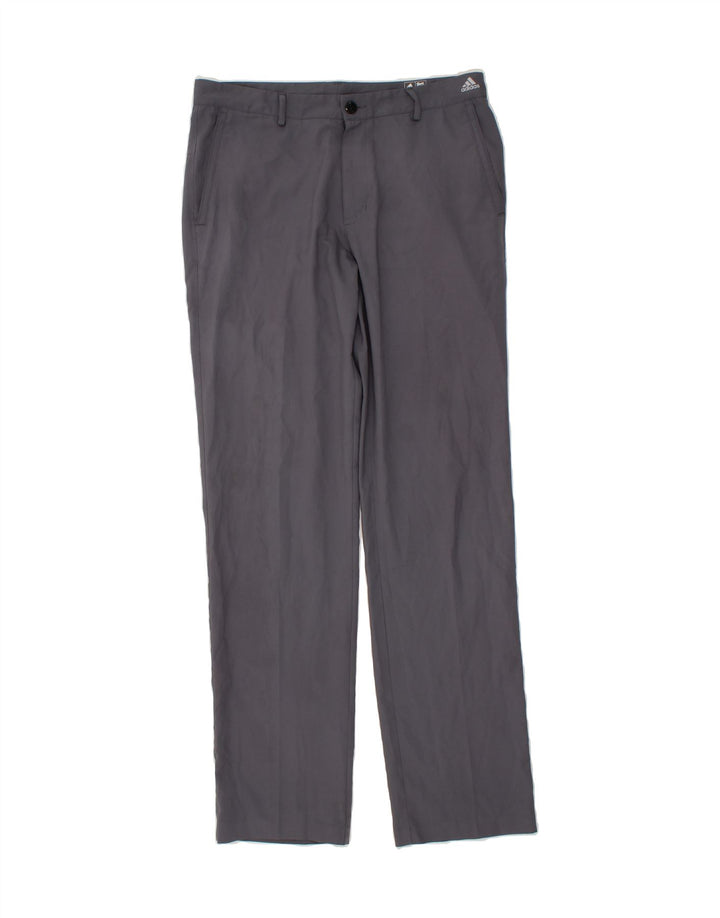 ADIDAS Mens Straight Chino Trousers W32 L34  Grey Polyester Vintage Adidas and Second-Hand Adidas from Messina Hembry 