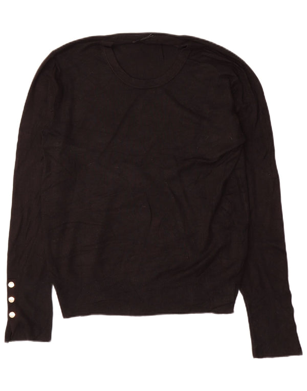 Zara dametrøjetrøje med rund hals DK 14 Medium Sort viskose