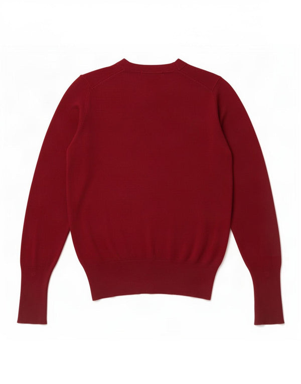 Zara Dame sweater med rund hals DK 8 Small Burgundy Viscose