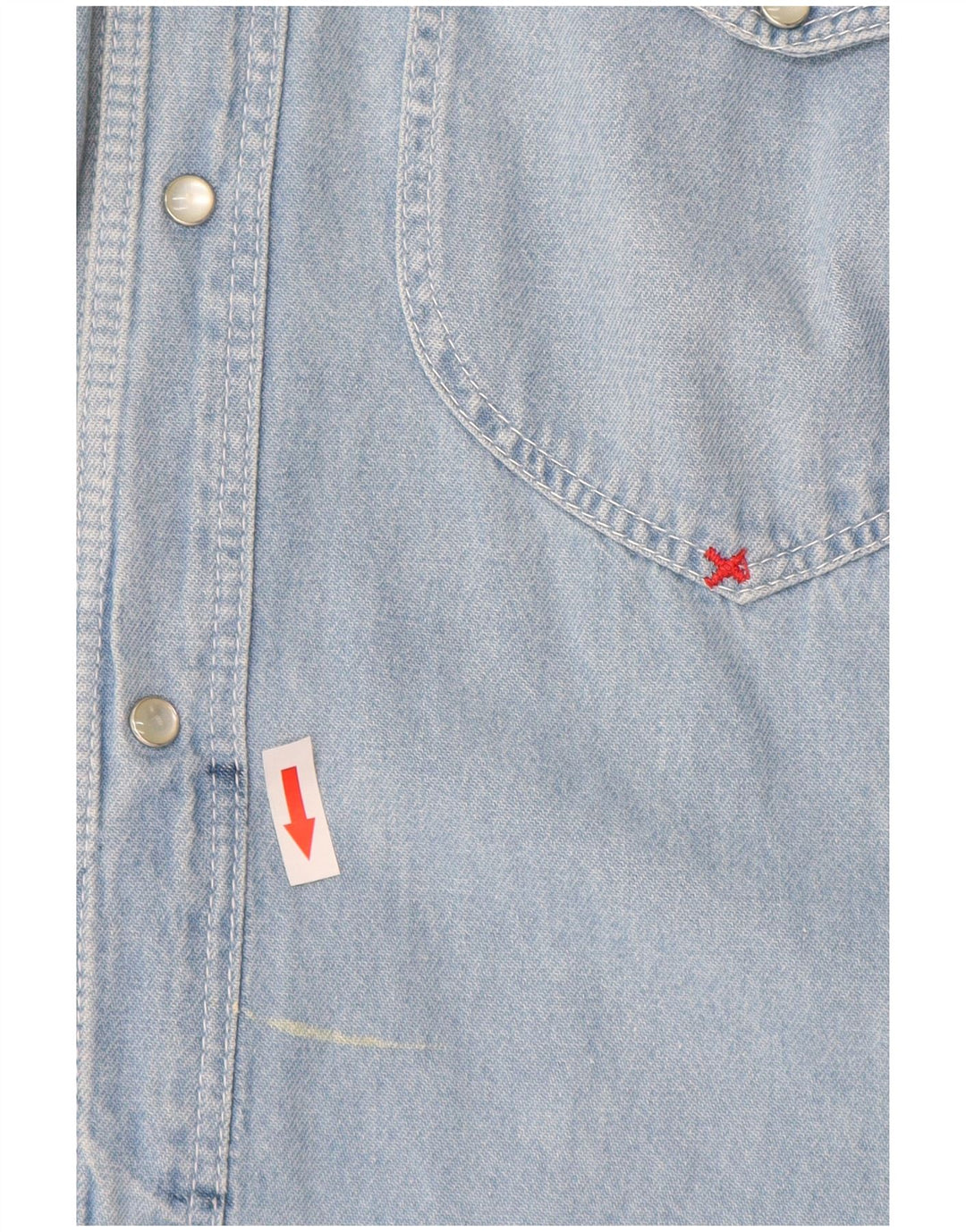 BENETTON Denimskjorte til mænd XL Blå