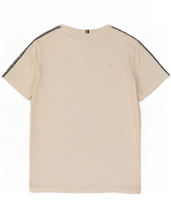 Tommy Hilfiger Boys Graphic T-Shirt Top 15-16 Years White Cotton