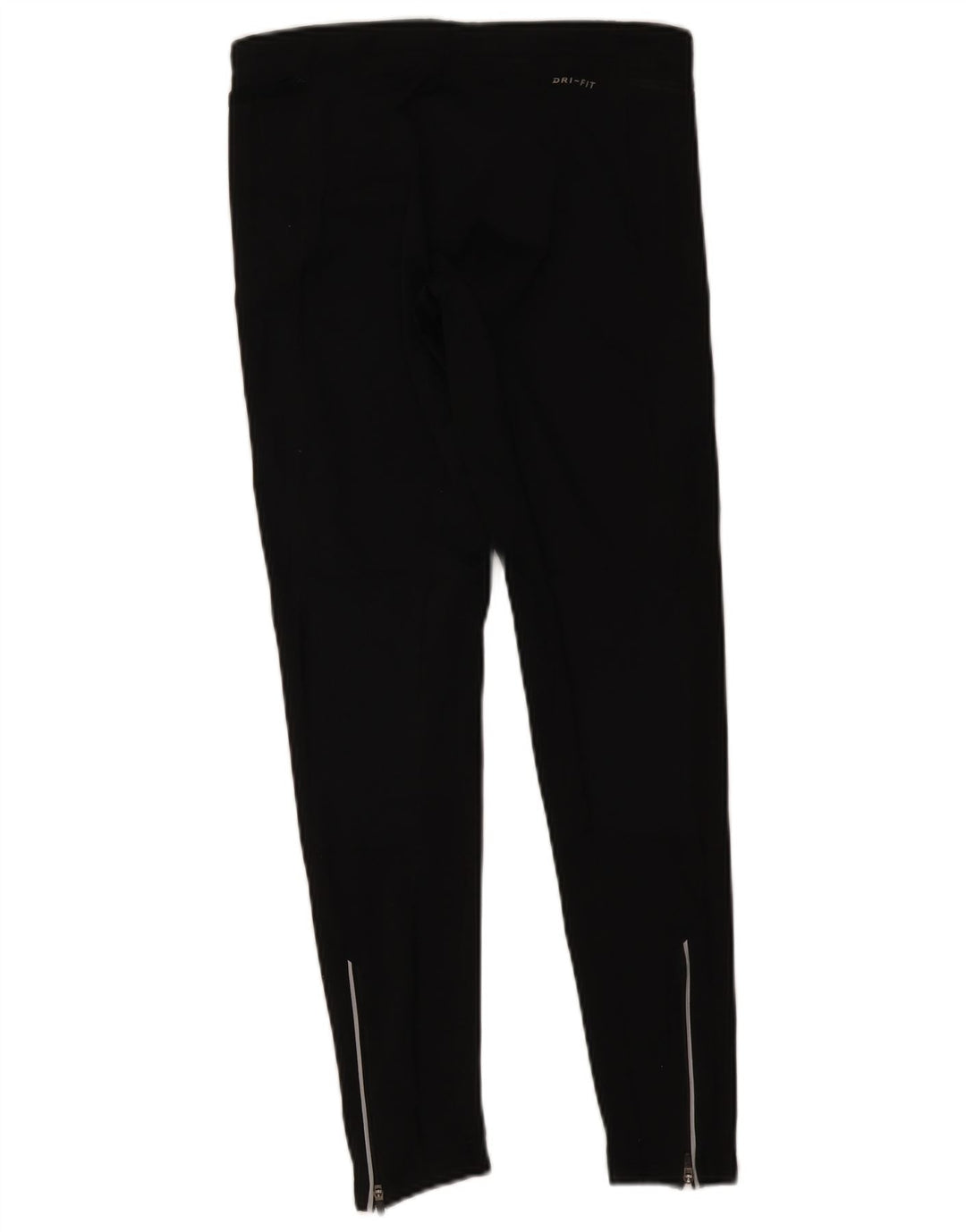 Nike Dame Dri Fit Leggings UK 12 Medium Sort Polyester