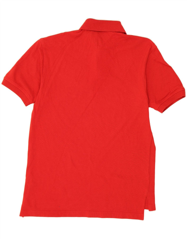 TOMMY HILFIGER Mens Polo Shirt Medium Red Cotton Vintage Tommy Hilfiger and Second-Hand Tommy Hilfiger from Messina Hembry 