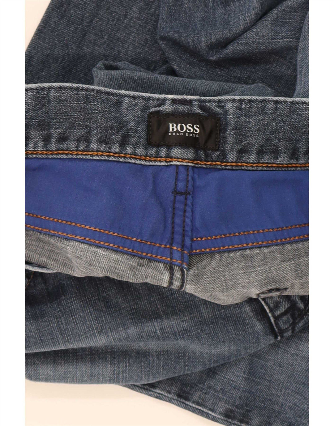 Hugo Boss Straight Jeans til mænd W36 L31 Marineblå