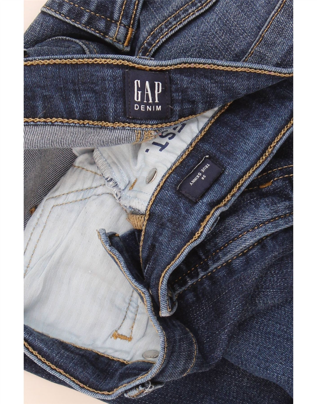 Gap Dame Skinny Jeans EU 38 Medium W30 L28 Blå Lyocell