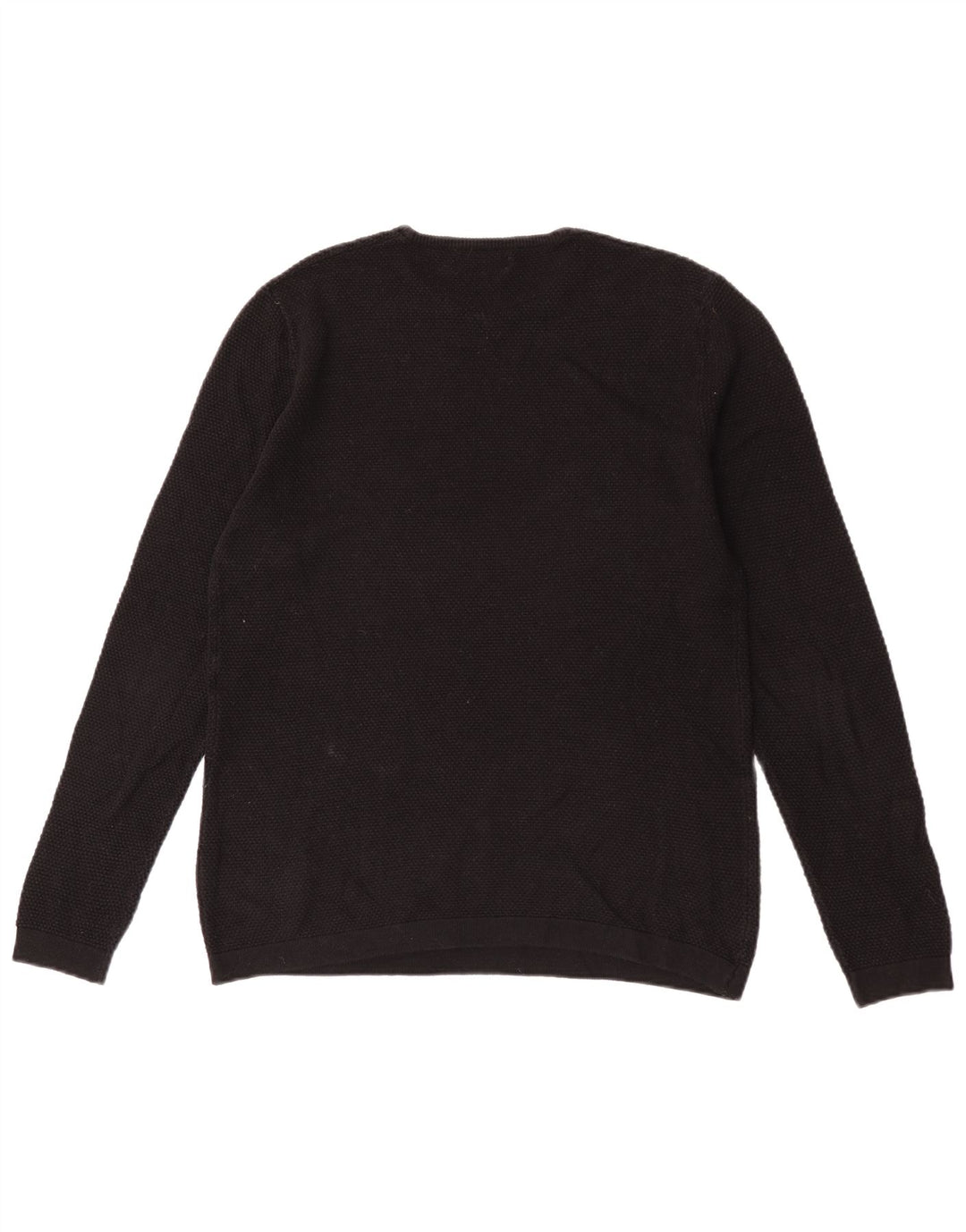 Zara Herre sweater med rund hals, medium sort