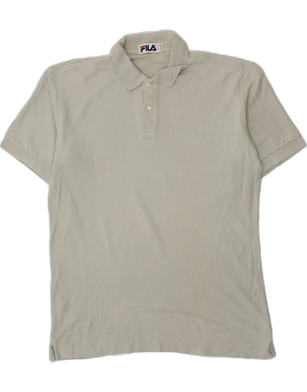 FILA Mens Polo Shirt IT 48 Medium Grey Vintage Fila and Second-Hand Fila from Messina Hembry 