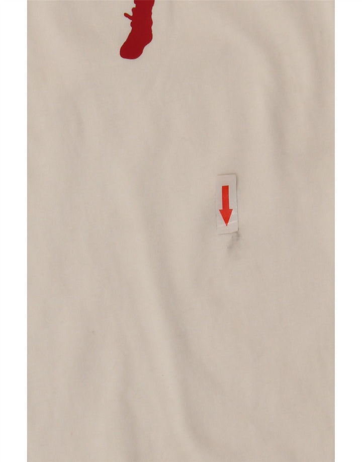 Jordan Boys Grafisk T-Shirt Top 12-13 År Hvid Bomuld