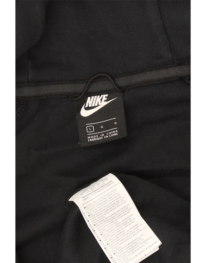 Nike hættetrøje med lynlås til mænd Stor sort bomuld