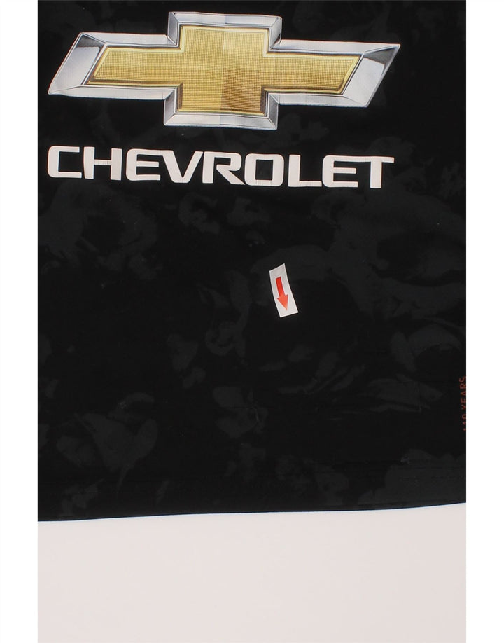 Adidas drenge grafisk t-shirt top 7-8 år XS sort polyester