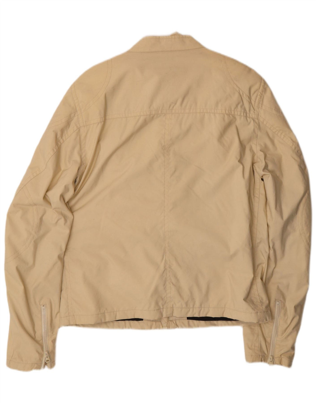 KAPPA Mens Bomber Jacket UK 40 Large Beige Polyamide