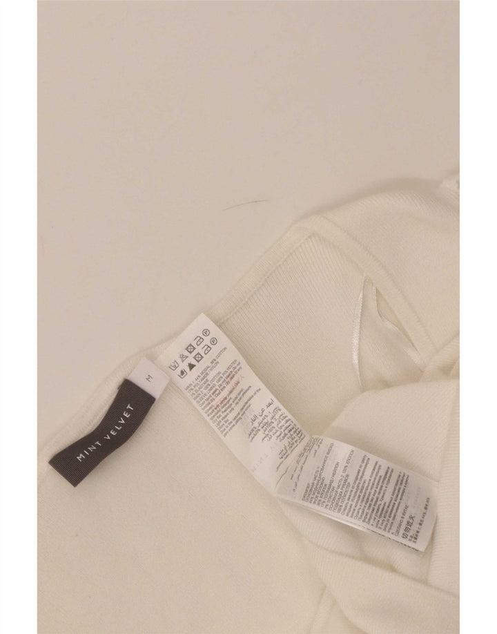 MINT VELVET Damebluse Top UK 12 Medium White Modal