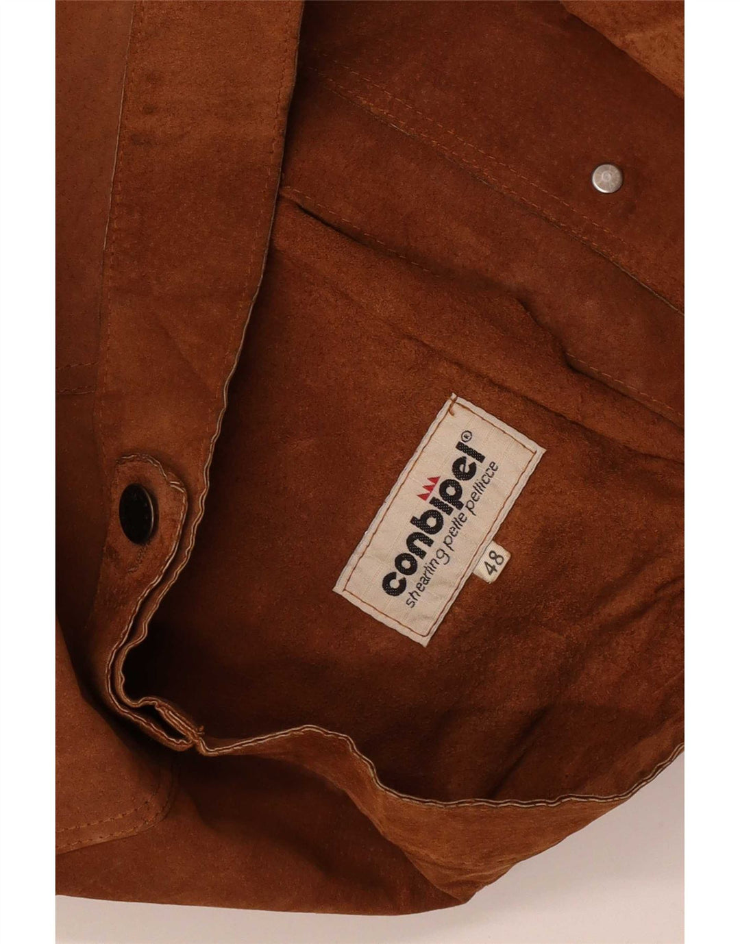 Conbipel Herre Ruskind Bomber Jacket IT 48 Medium Brun Læder Classic