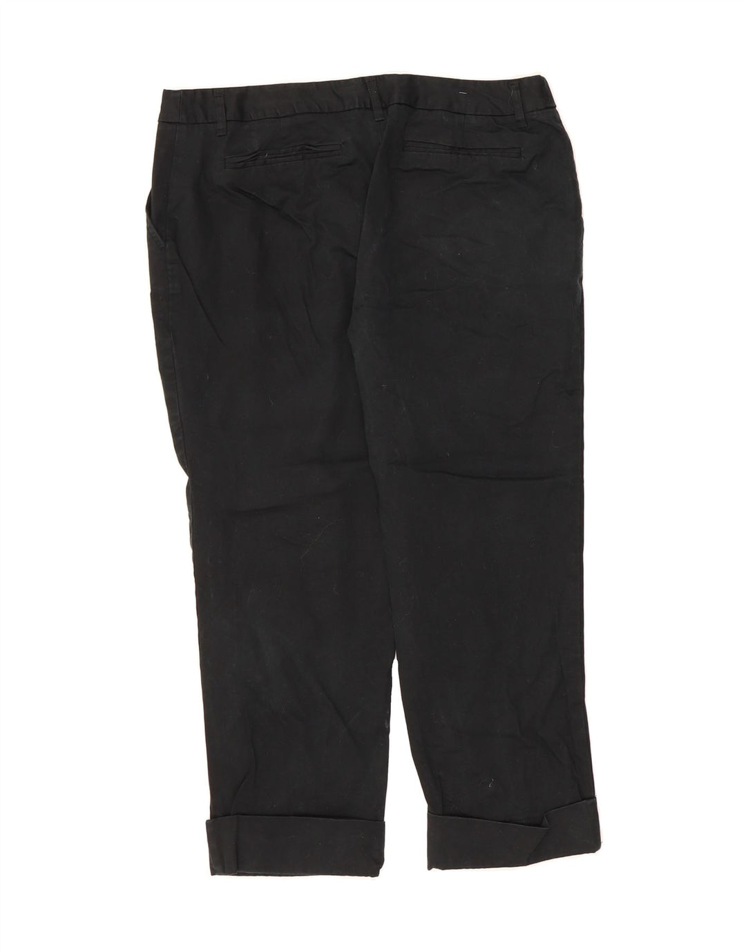 MOSSIMO Womens Straight Capri Trousers US 12 Large W32 L23 Black Cotton Vintage Mossimo and Second-Hand Mossimo from Messina Hembry 
