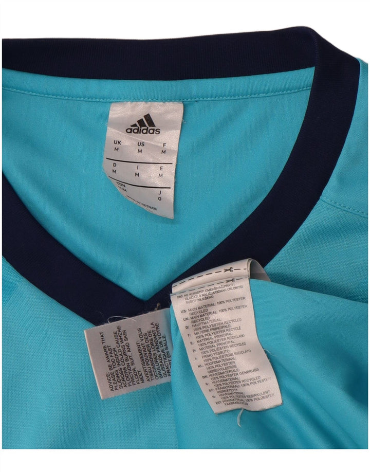 Adidas Herre Climalite Top Langærmet Medium Blue Polyester