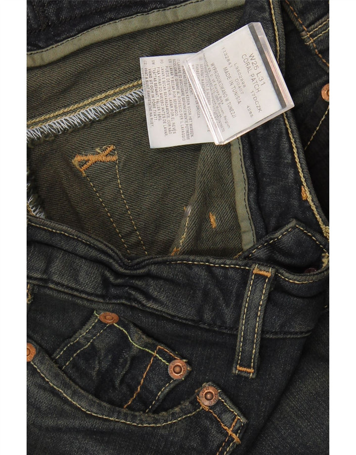 LEE Womens Coral Patch Bootcut Jeans W25 L31 Black Cotton Vintage Lee and Second-Hand Lee from Messina Hembry 