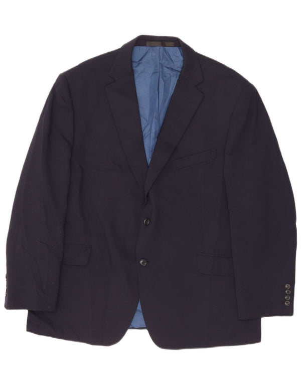 Marks & Spencer Herre 2-knaps blazerjakke UK 46 3XL Marineblå Uld