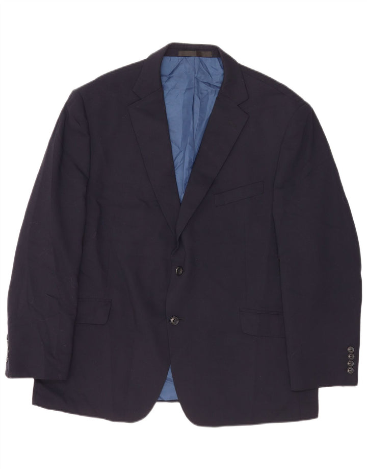 Marks & Spencer Herre 2-knaps blazerjakke UK 46 3XL Marineblå Uld