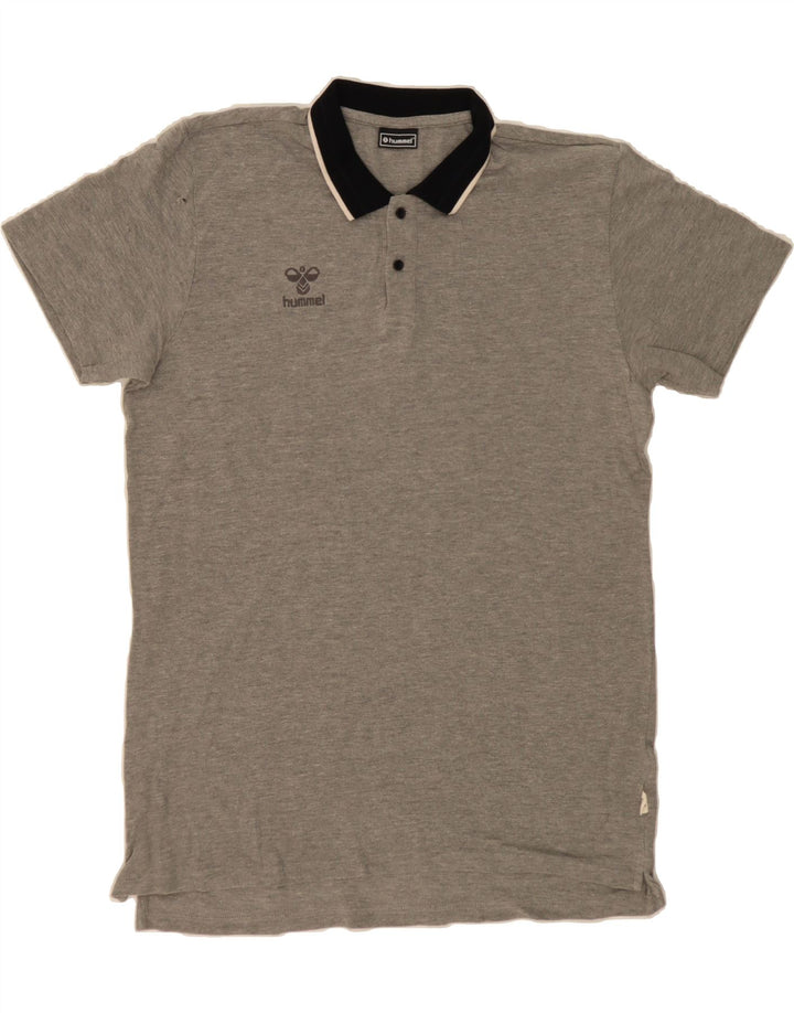 HUMMEL Mens Polo Shirt XL Grey Vintage Hummel and Second-Hand Hummel from Messina Hembry 
