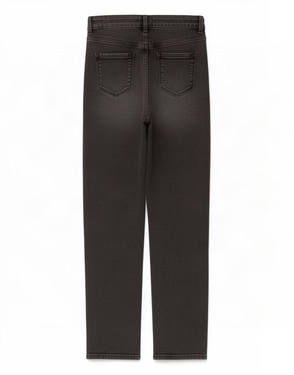 Marks & Spencer Womens Cigarette Straight Jeans UK 10 Small W28 L26 Black