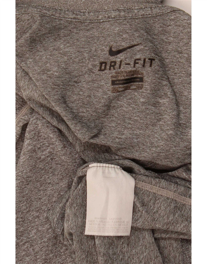 Nike Herre Dri Fit T-shirt Top 2XL Grå Flecked Polyester