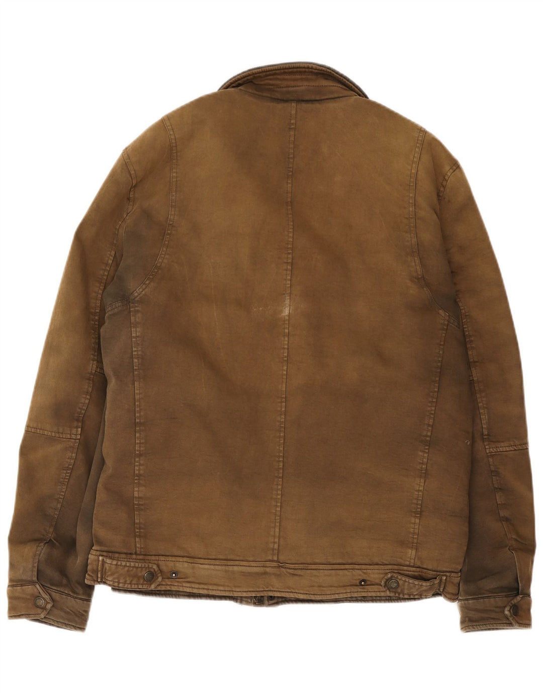 Levi's Herre Windbreaker Jacket UK 40 Stor Brun Bomuld