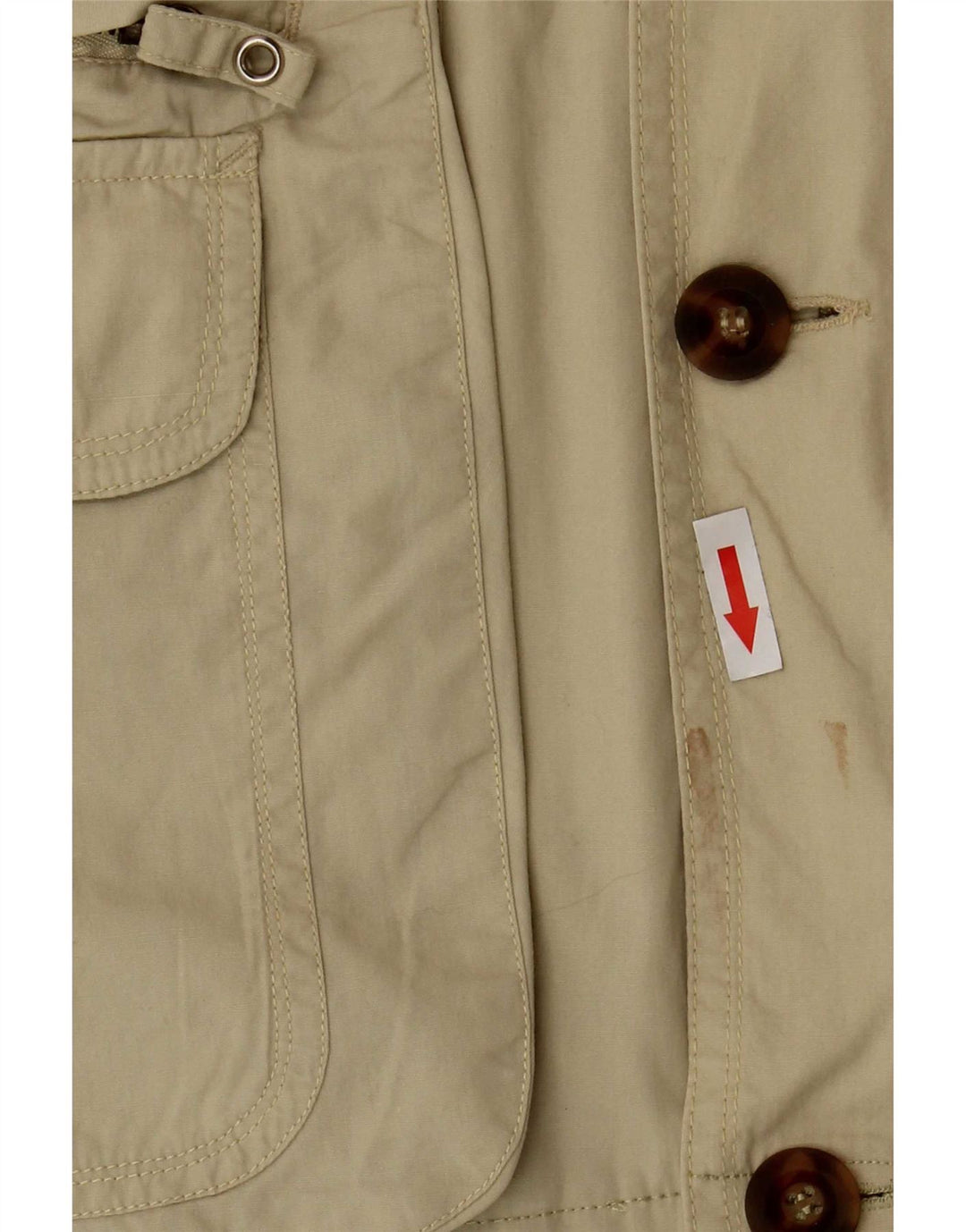 Vintage Herre Military Jacket UK 38 Medium Beige