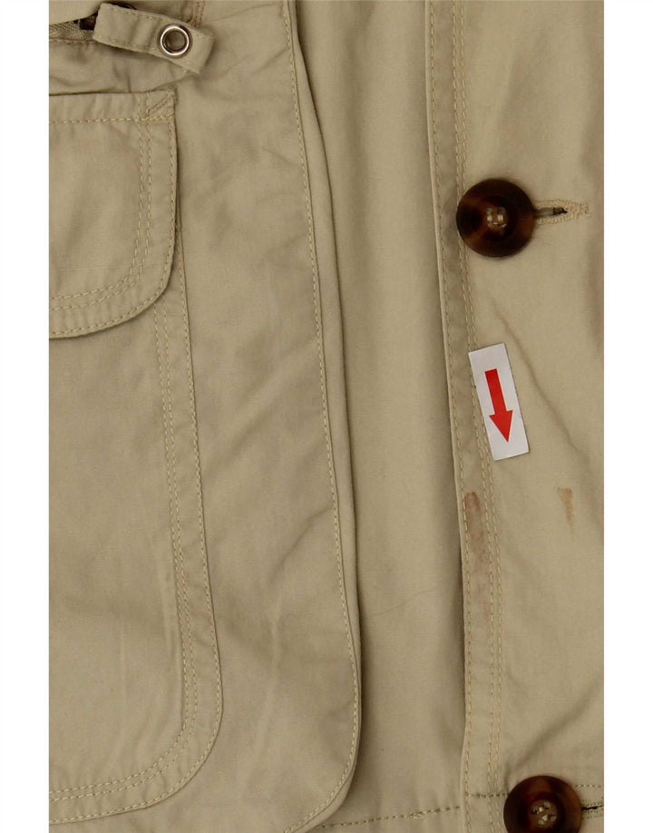 Vintage Herre Military Jacket UK 38 Medium Beige