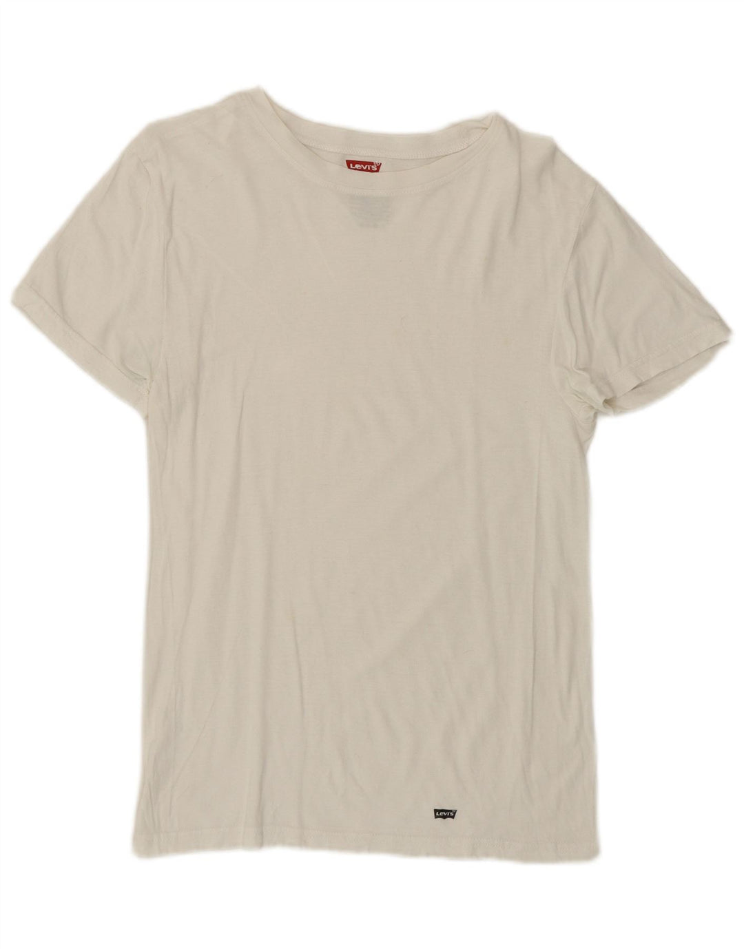 Levi's Herre T-Shirt Top UK 34/36 Lille hvid bomuld
