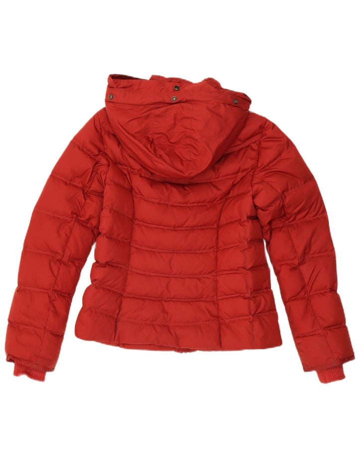 Timberland Polstret hættejakke til kvinder UK 12 Medium Rød Polyester