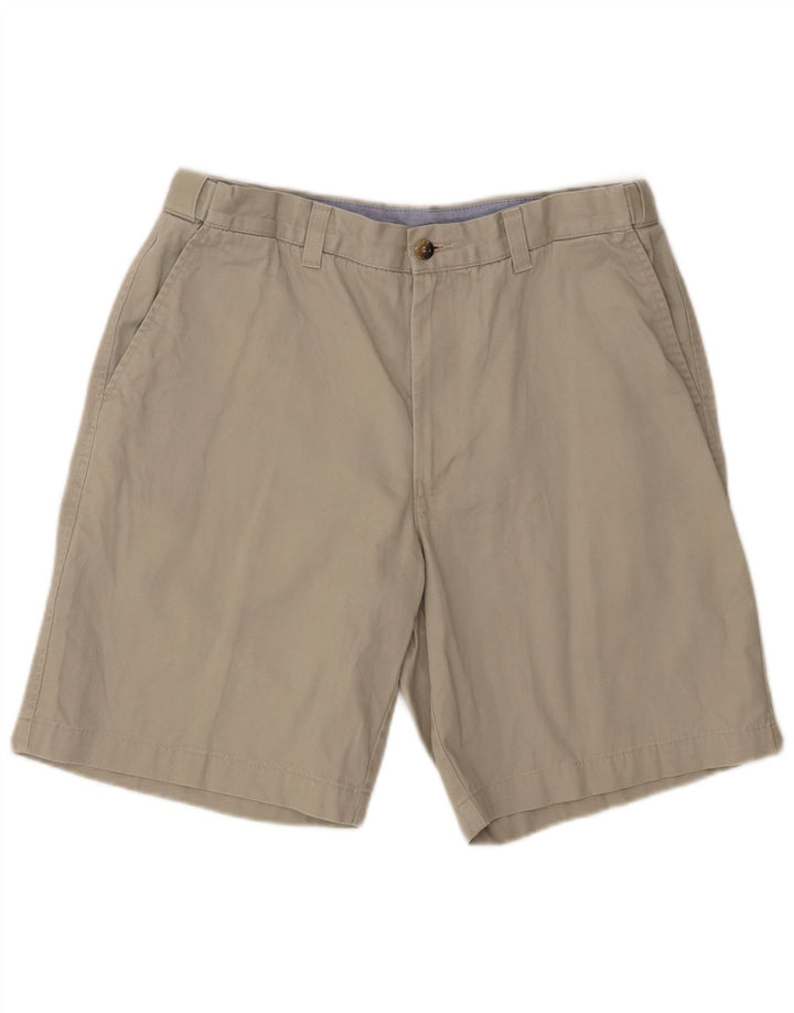 Marks & Spencer Herre Blue Harbor Chino Shorts W34 Stor Beige Bomuld