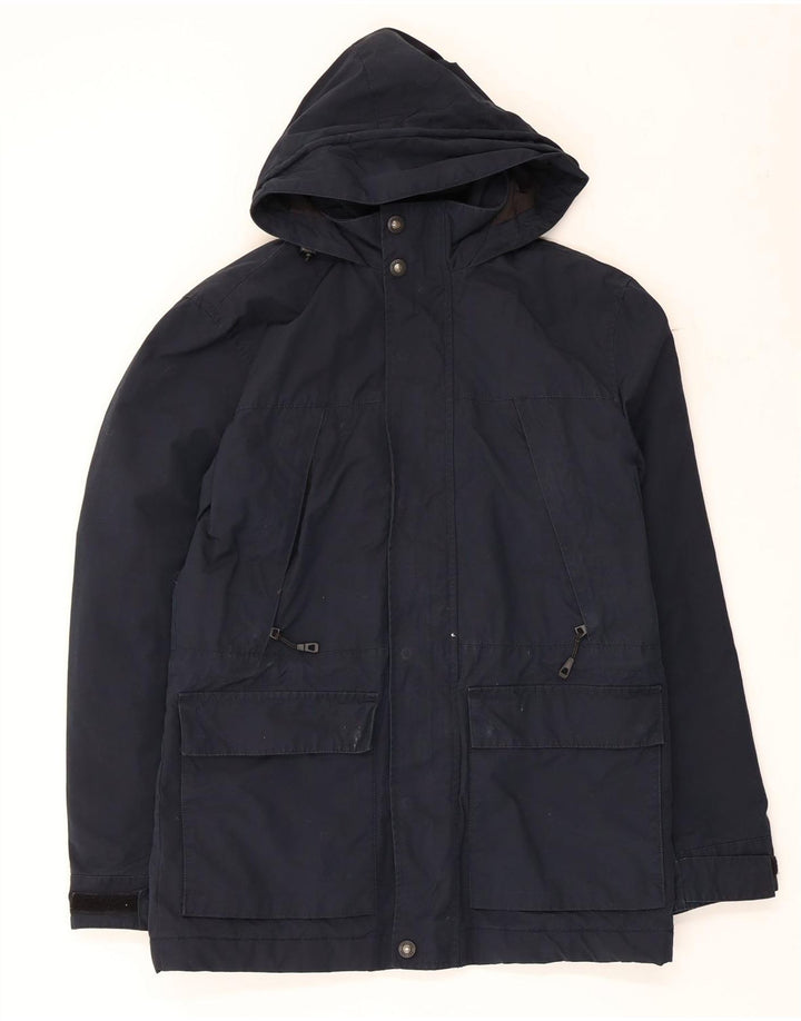 MARKS & SPENCER Parkajakke med hætte til mænd UK 36 Small Navy Blue