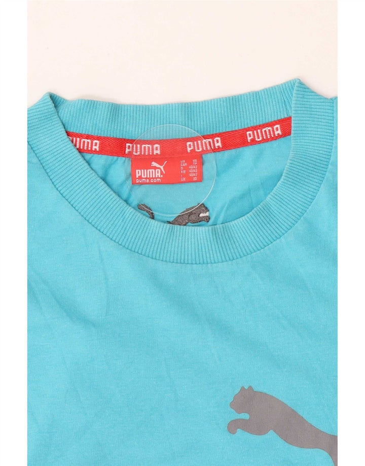Puma Grafisk T-Shirt Top XS til mænd Blå