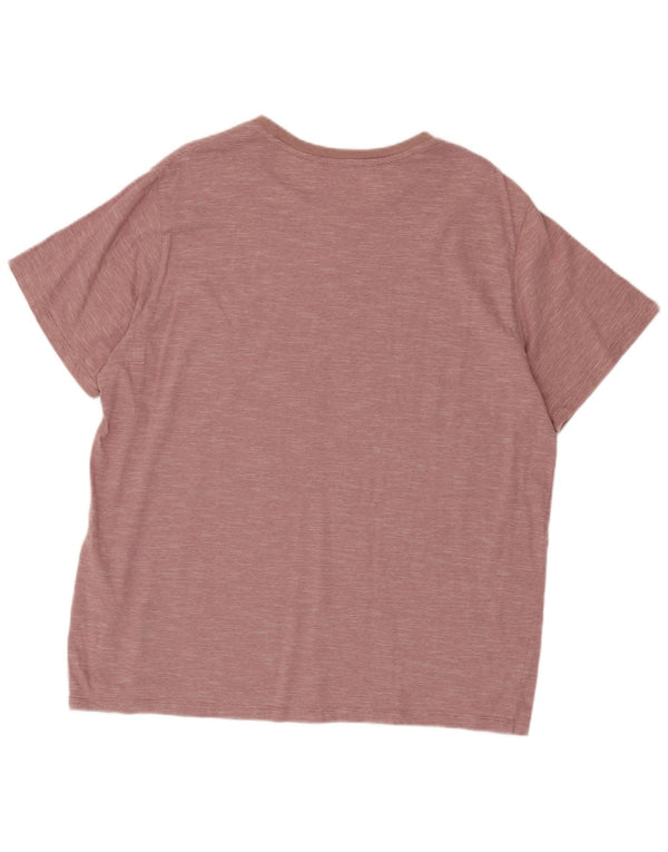 Levi's Herre Standard T-Shirt Top XL Pink nålestribet bomuld