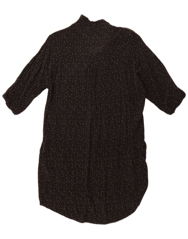 Whistles Womens Oversized Sheath Dress UK 14 Medium Black Spotted