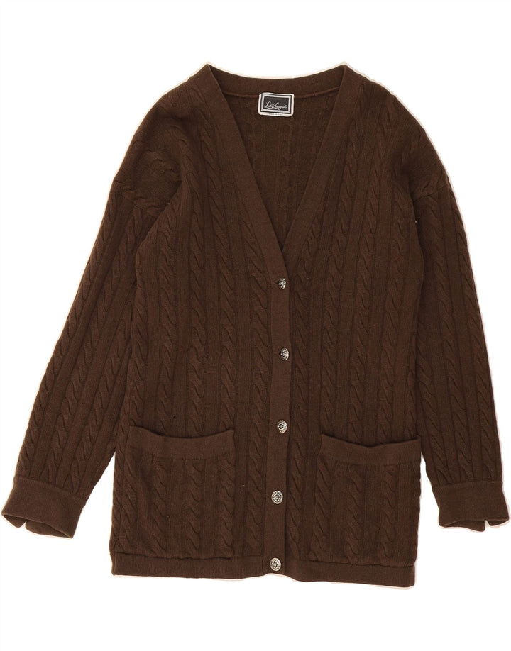 LUISA SPAGNOLI Womens Cardigan Sweater UK 12 Medium Brown Vintage Luisa Spagnoli and Second-Hand Luisa Spagnoli from Messina Hembry 